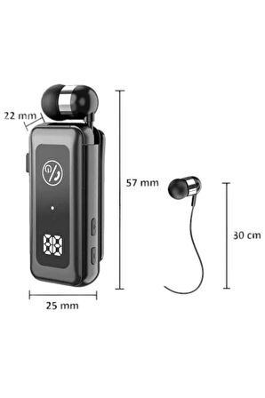 Makaralı Bluetooth Kulaklık Kulak İçi Dijital Göstergeli Yüksek Ses Kaliteli