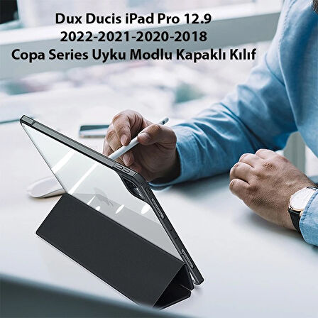 Dux Ducis iPad Pro 12.9 2022/2021/2020/2018 Kılıf Copa Series Uyku Modlu Kapaklı 