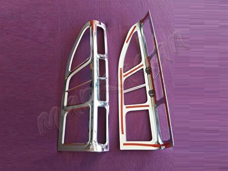 WOC Chrome Citroen Berlingo Krom Stop Çerçevesi 2008-2018 2 Parça Abs Krom