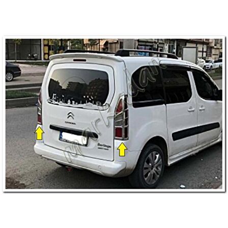 WOC Chrome Citroen Berlingo Krom Stop Çerçevesi 2008-2018 2 Parça Abs Krom