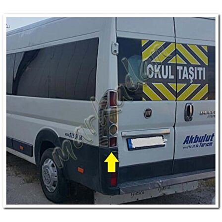 WOC Chrome Fiat Ducato Krom Stop Çerçevesi 2006-2014 2 Parça Abs Krom