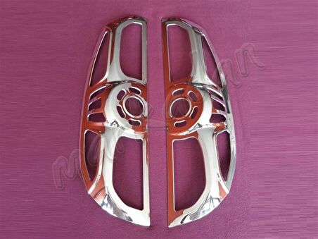 WOC Chrome Fiat Doblo Krom Stop Çerçevesi 2010-2014 2 Parça Abs Krom