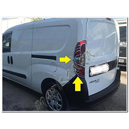 WOC Chrome Fiat Doblo Krom Stop Çerçevesi 2015 Sonrası 2 Parça Abs Krom