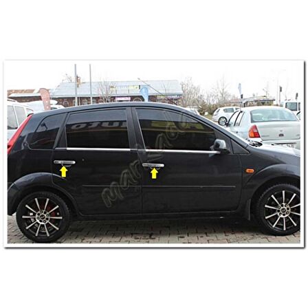 WOC Chrome Ford Fiesta Krom Kapı Kolu 2002-2008 4 Kapı Paslanmaz Çelik