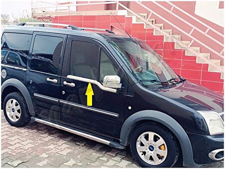 WOC Chrome Ford Connect Krom Cam Çıtası 2002-2014 2 Parça Paslanmaz Çelik