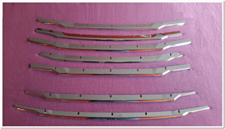 WOC Chrome Ford Tourneo Courier Krom Ön Panjur 2018-2023 Set 7 Parça Paslanmaz Çelik