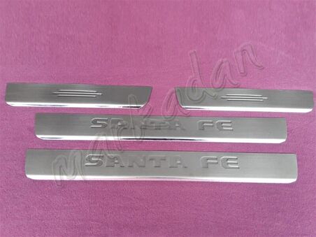 WOC Chrome Hyundai Santa Fe Krom Kapı Eşiği 2007-2012 4 Parça Paslanmaz Çelik