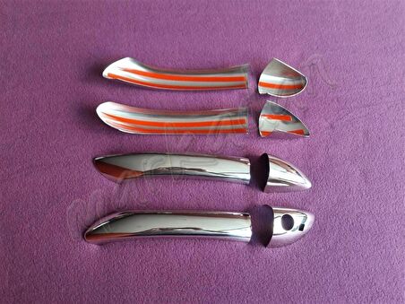 WOC Chrome Mercedes ML W164 Krom Kapı Kolu 2006-2011 4 Kapı Paslanmaz Çelik