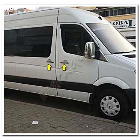 WOC Chrome Mercedes Sprinter Krom Kapı Kolu 2006-2018 4 Kapı Paslanmaz Çelik