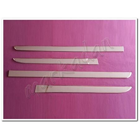 WOC Chrome Renault Megane 2 HB Krom Yan Kapı Çıtası 2004-2010 4 Parça Paslanmaz Çelik