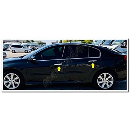 WOC Chrome Renault Laguna 2 Krom Kapı Kolu 2003-2008 4 Kapı Paslanmaz Çelik