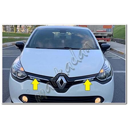 WOC Chrome Renault Clio 4 Krom Ön Panjur 2012-2017 2 Parça Paslanmaz Çelik