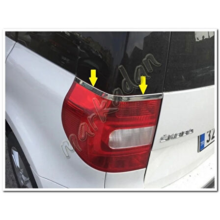 WOC Chrome Skoda Yeti Krom Stop Alt Çıtası 2010-2017 2 Parça Paslanmaz Çelik