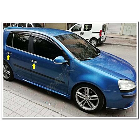 WOC Chrome VW Golf 5 Krom Kapı Kolu 2004-2009 4 Kapı Paslanmaz Çelik