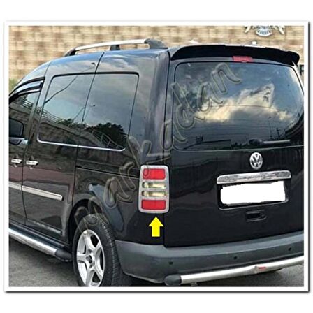 WOC Chrome VW Caddy Krom Stop Çerçevesi 2004-2014 2 Parça Paslanmaz Çelik