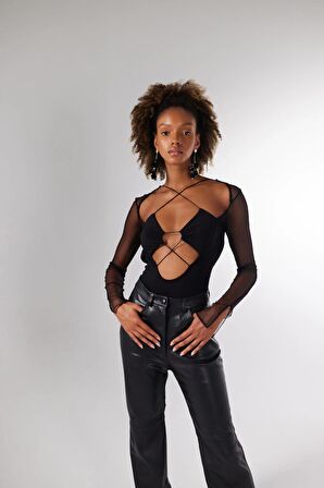 Markano Bony Bodysuit Siyah