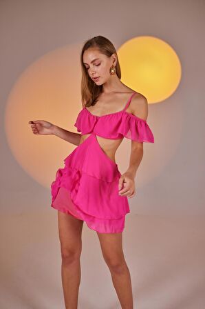 Markano Ruby Elbise Pembe