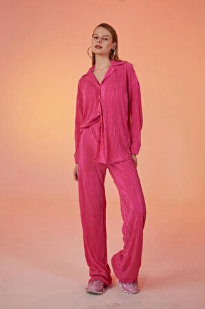 Markano Comfy Oversize Gömlek Pembe