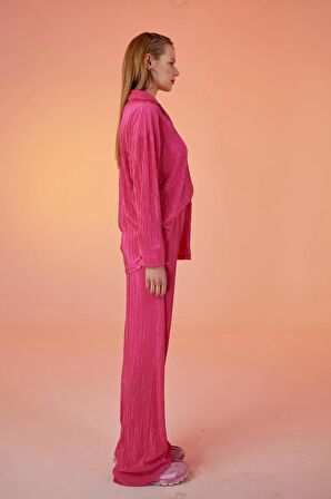 Markano Comfy Oversize Gömlek Pembe