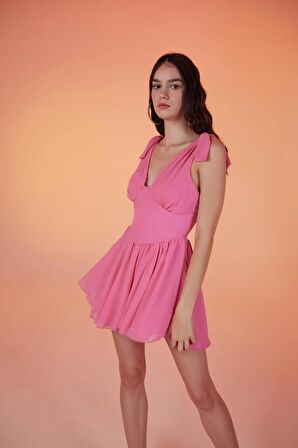 Markano Fiona Elbise Pembe