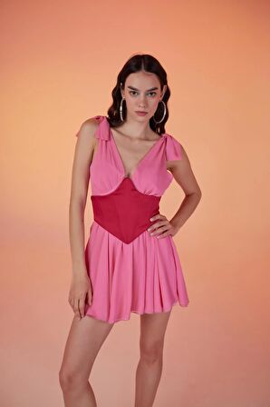 Markano Fiona Elbise Pembe