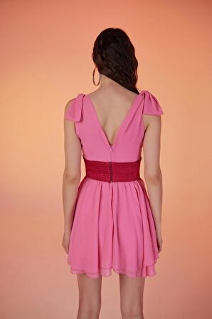 Markano Fiona Elbise Pembe