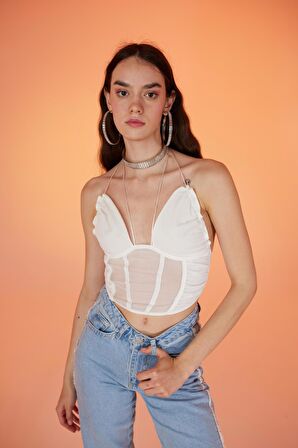 Markano Sasha Bluz Beyaz