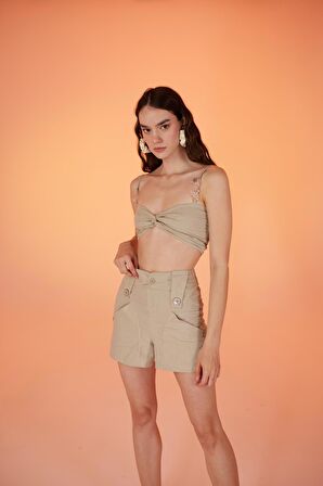 Markano Rise Zincirli Bluz Bej