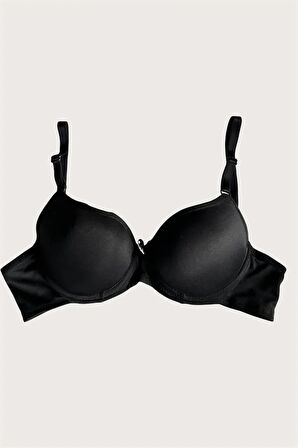 Markano Mikro Kumaş Push Up Dolgulu Balenli Günlük Tek Destekli Sütyen