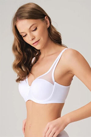 Markano Kadın Balenli Desteksiz Dolgusuz Toparlayıcı Yumuşak Süngerli Günlük Klasik Küçültücü Sütyen (3777)