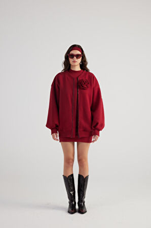 Markano Alexa Bomber Ceket Bordo