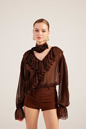 Markano Sassy Gömlek Kahve