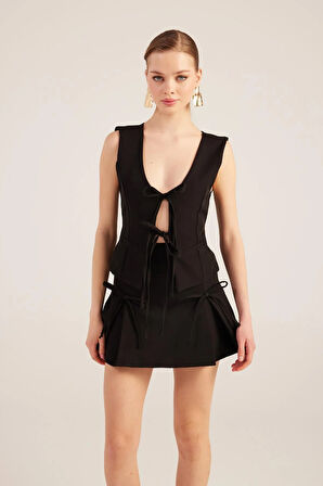 Markano Elena Şort Etek Siyah