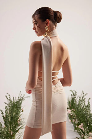 Markano Bella Elbise Bej