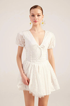 Markano Tina Elbise Beyaz