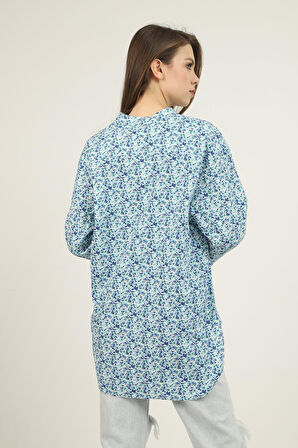 Markano V Yakalı ve Desenli Gömlek