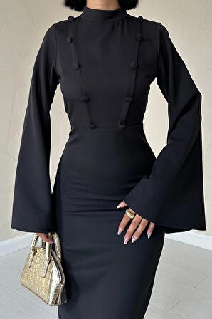 Markano Tek Kollu Elbise