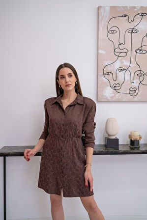 Markano Desenli Jakar Elbise