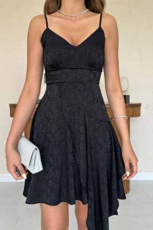 Markano Jakarlı Asimetrik Elbise