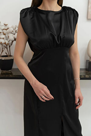 Markano Eteği Yırtmaçlı Helen Elbise