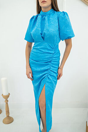 Markano Jakarlı ve Desenli Elbise