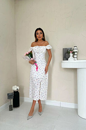 Markano Çiçekli Yazlık Elbise