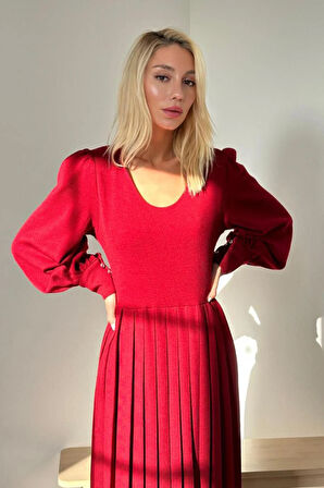 Markano Bisiklet Yaka Elbise