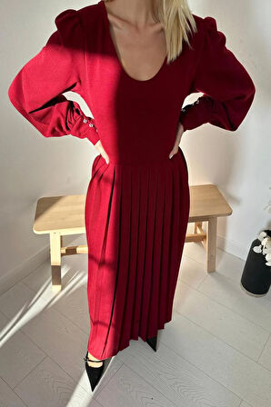 Markano Bisiklet Yaka Elbise