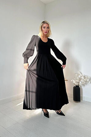 Markano Bisiklet Yaka Elbise