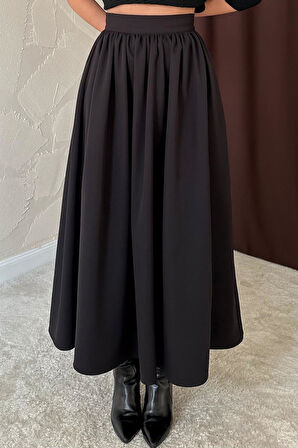 Markano Beli Büzgülü Etek