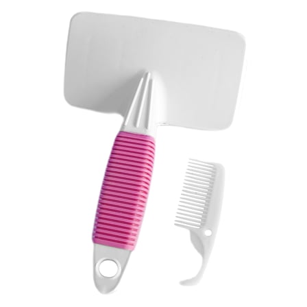 Markapet Temizleme Aparatlı Kedi Köpek Tarağı 9.5 cm-14 cm Medium Pembe - MRKPT-TRK-PMBM