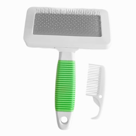 Markapet Temizleme Aparatlı Kedi Köpek Tarağı 9.5 cm-14 cm Medium Yeşil - MRKPT-TRK-YSLM