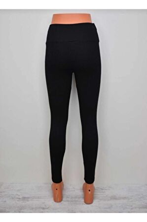 Yüksek Bel Çelik Örme Tayt