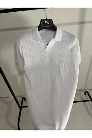 Apaş Yaka Triko T-shirt